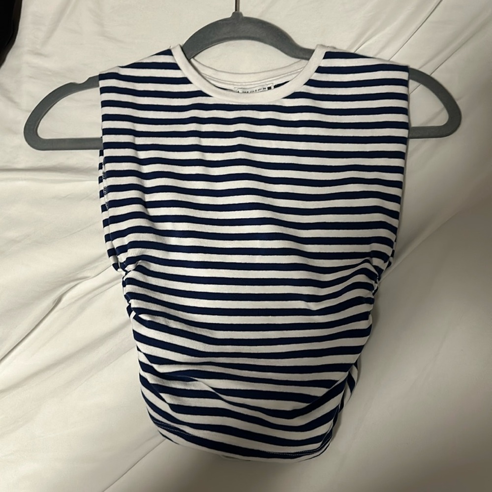 ZARA striped cropped top